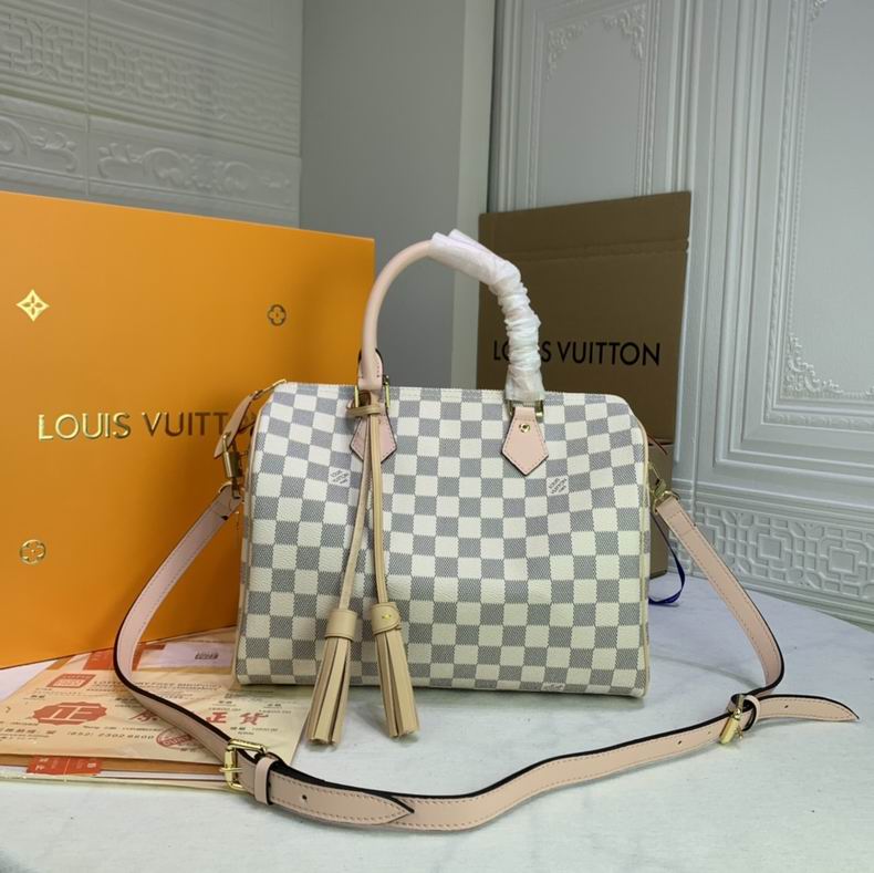 Wholesale Cheap Louis Vuitton Speedy Damier Leather Bags for Sale