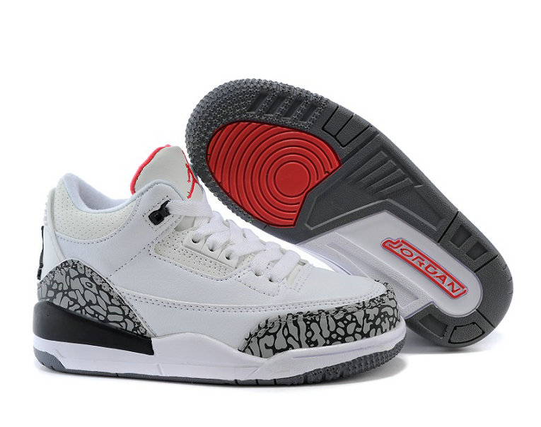 Wholesale Air Jordan III (3) Kids Basketball Shoes-001
