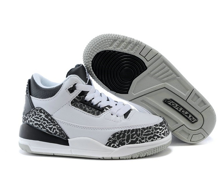 Wholesale Air Jordan III (3) Kids Basketball Shoes-003