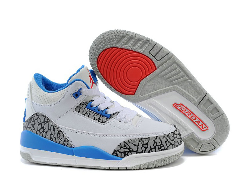 Wholesale Air Jordan III (3) Kids Basketball Shoes-006